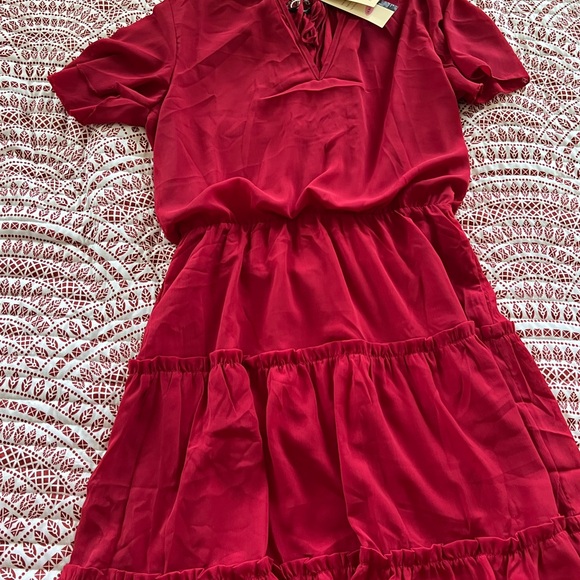 All 3 for $25! Elegant Navy, Lavender and Red Dresses - Picture 3 of 6